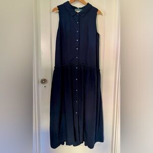 Caron Callahan Navy Dress